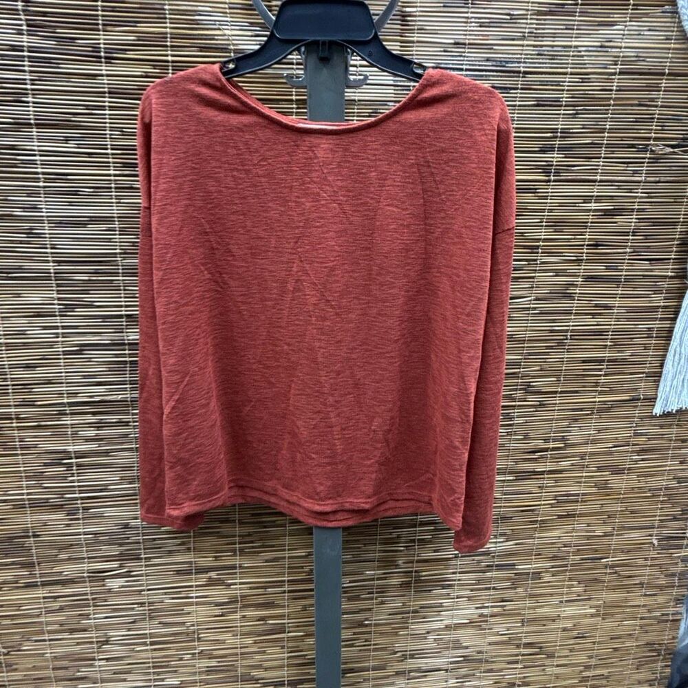 Treasure & Bond Structured Knit Tunic Top in Red Ochre at Nordstrom, Size Medium - Picture 2 of 3